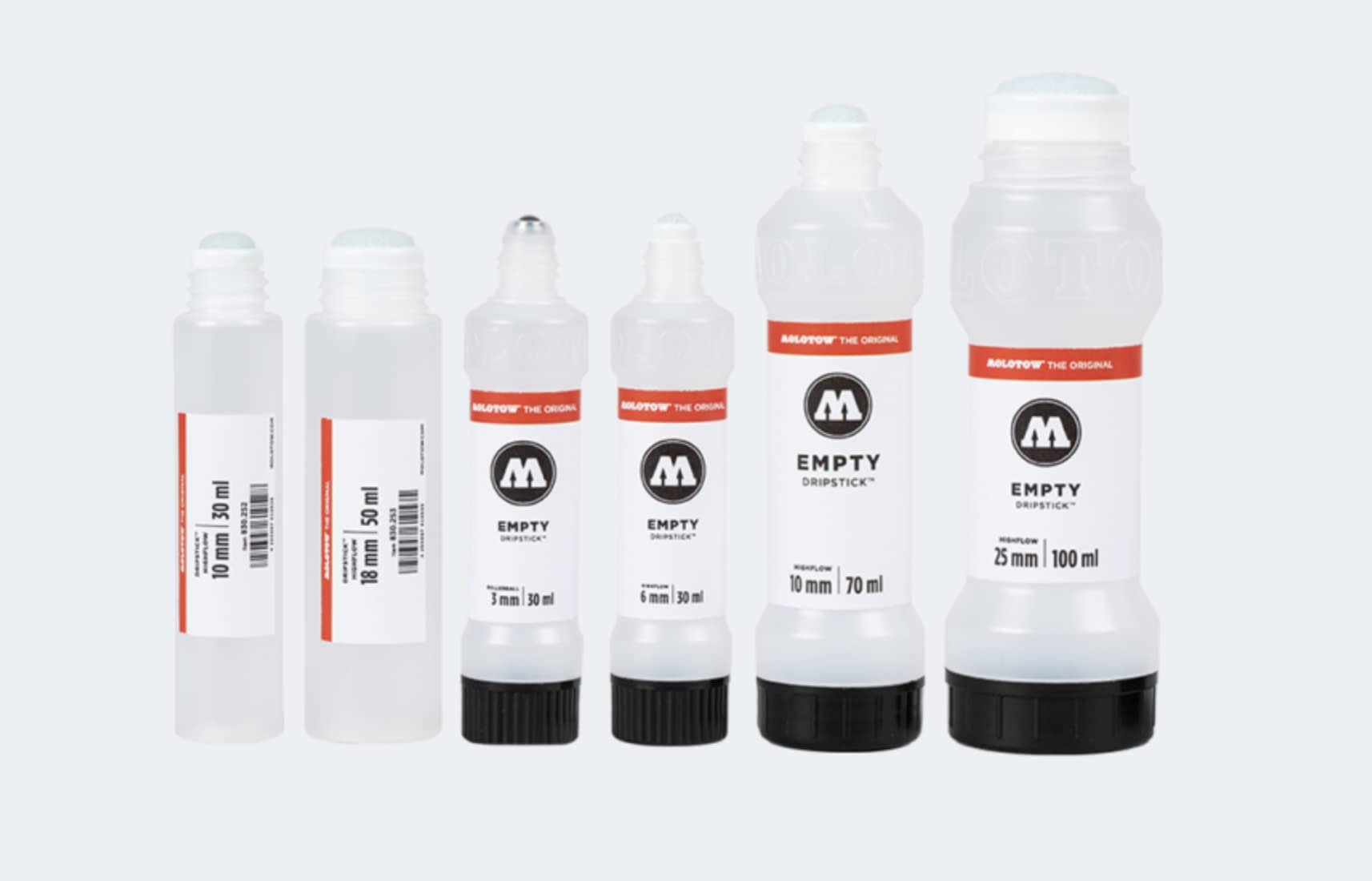 Molotow DRIPSTICK Empty Squeeze Bottle Marker, Reusable and Refillable with Any Paint Ink Color, 10mm Nib, Holds 70ml (830.203), Black - Image 5