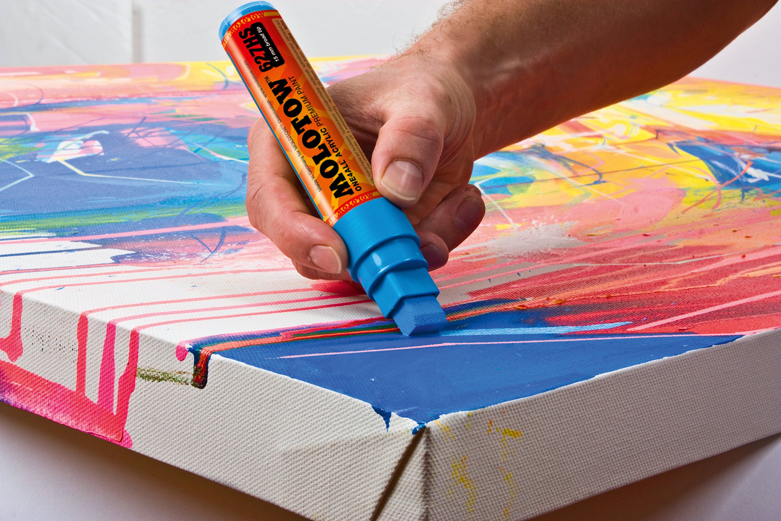 MOLOTOW ONE4ALL Acrylic Paint Marker, 1.5mm, Zinc Yellow, 1 Each (127.401) - Image 9